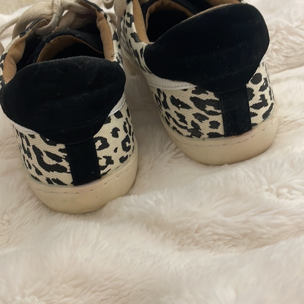 WHITE RAVEN LEOPARD PRINT SNEAKERS - Picture 5 of 8